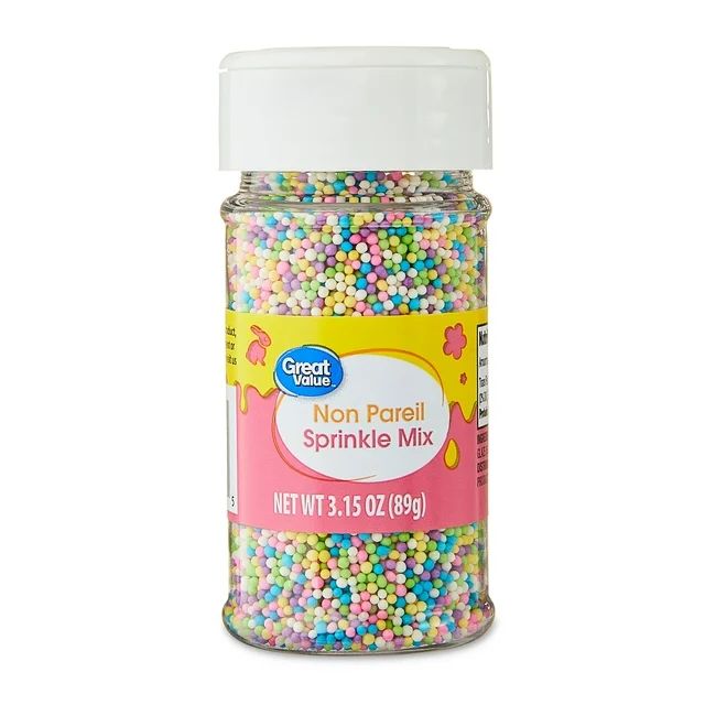 Great Value Pastel Non Pareil Sprinkle Mix, 3.15 o | Walmart (US)