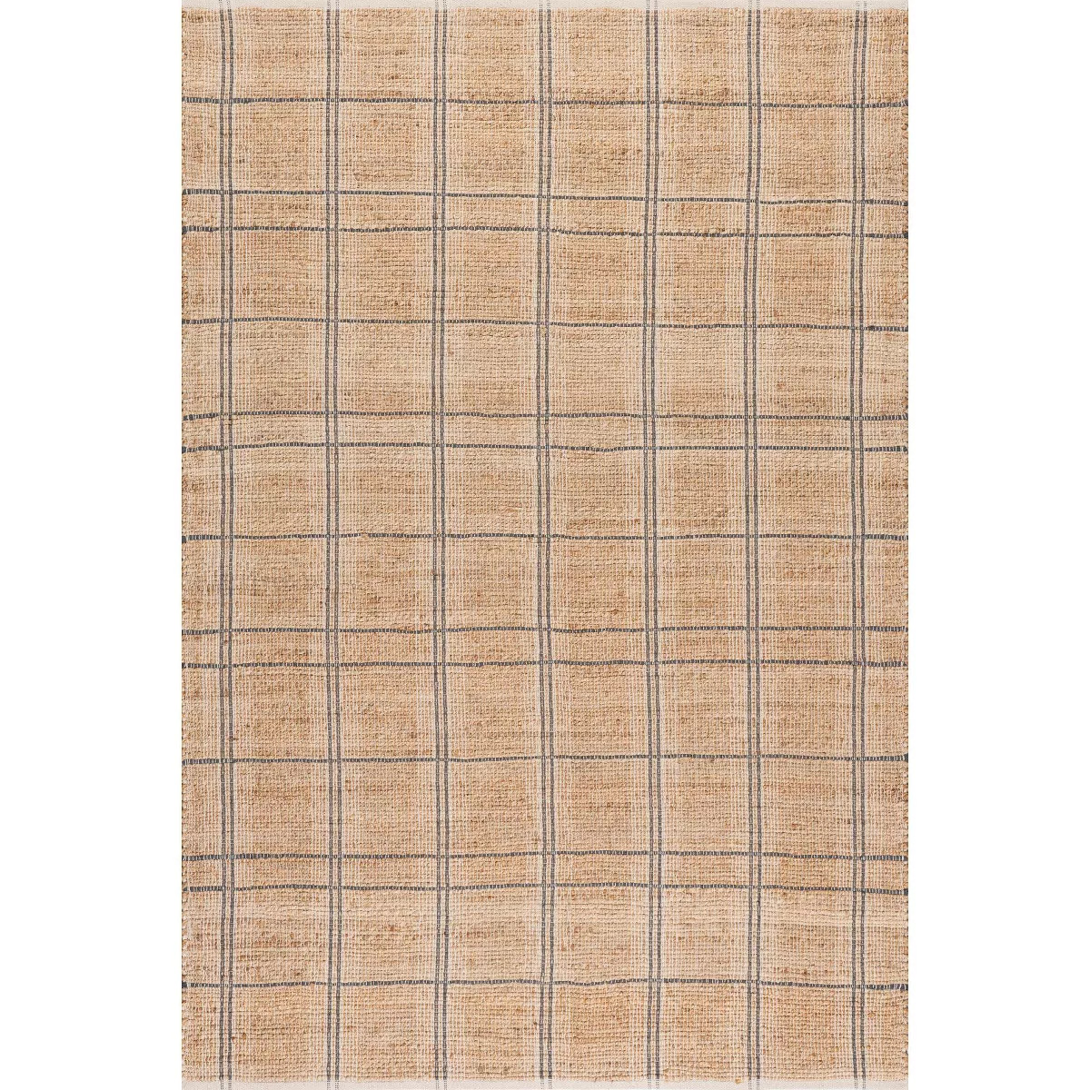 Nuloom Oscar Plaid Jute Area Rug, 4' x 6', Natural | Target
