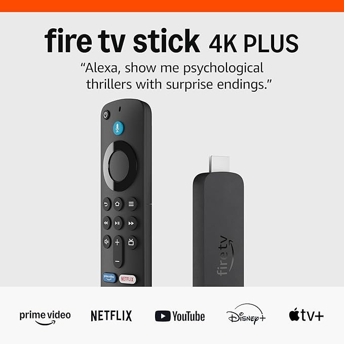 Amazon Fire TV Stick 4K Plus (newest model) with AI-powered Fire TV Search, Wi-Fi 6, stream over ... | Amazon (US)