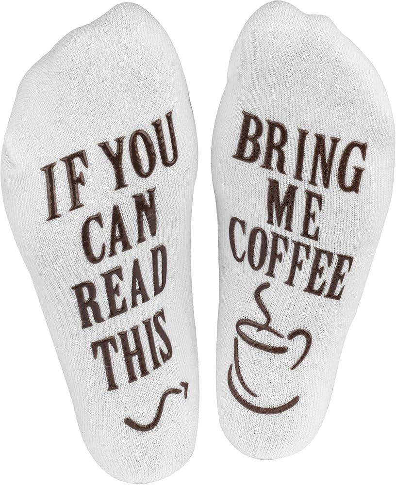 Haute Soiree - Women's Novelty Socks - “If You Can Read This, Bring Me Some” (Wine, Chocolate... | Amazon (US)