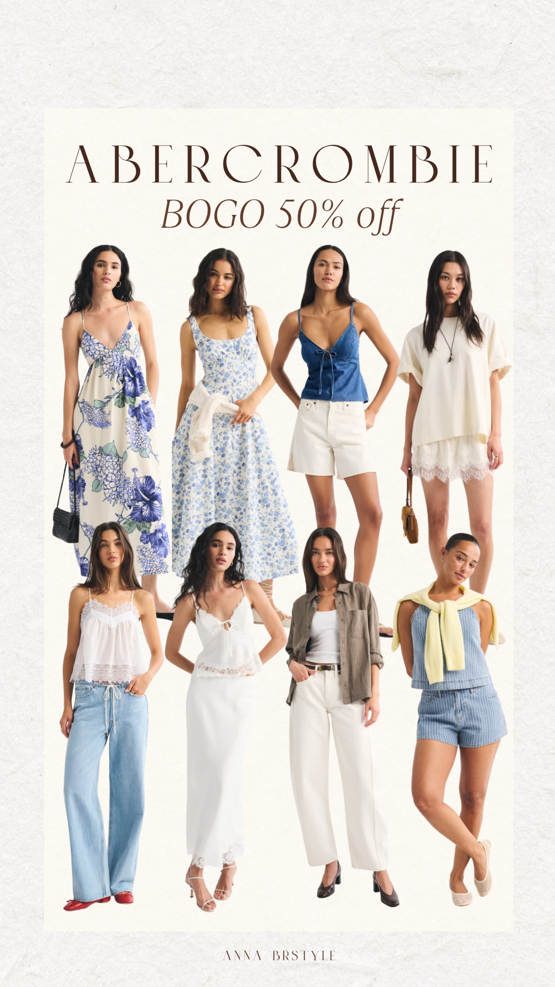 Abercrombie BOGO 50% off, abercrombie sale, spring dresses, spring dress, spring tops, spring outfits 2026, annabrstyle 

 #LTKSaleAlert