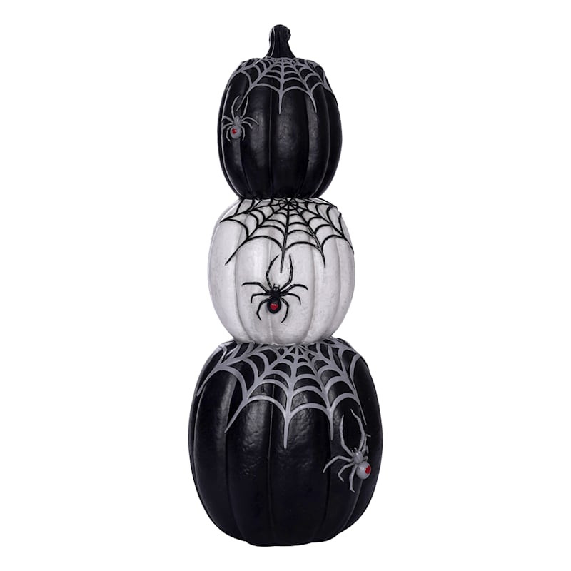 Spellbound Pumpkin Stack with Spider, 30" | At Home
