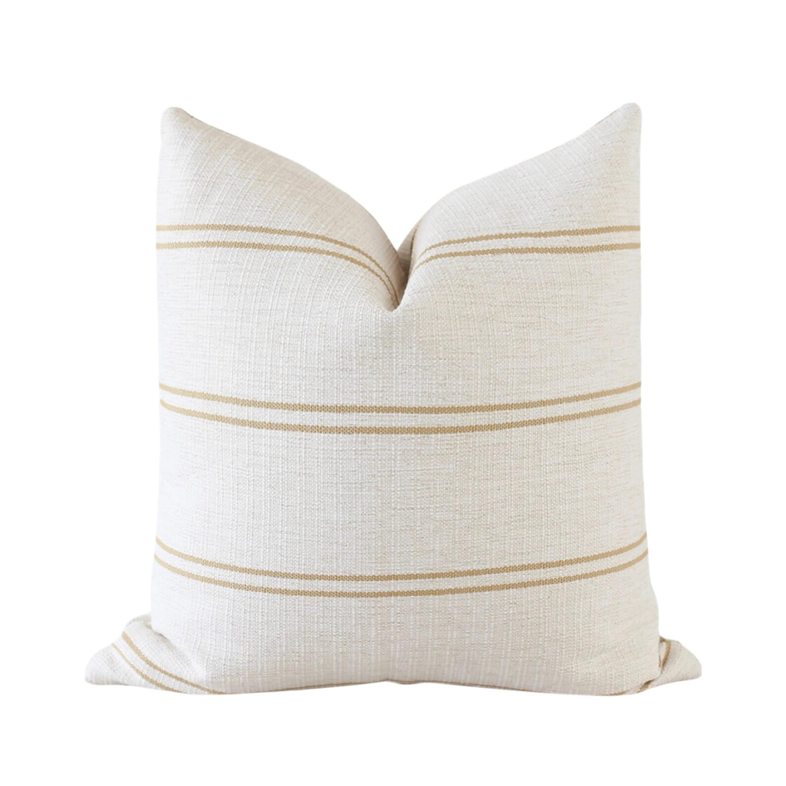 Mustard Yellow Striped Pillow Cover: Modern Farmhouse Throw Pillow - Etsy | Etsy (US)