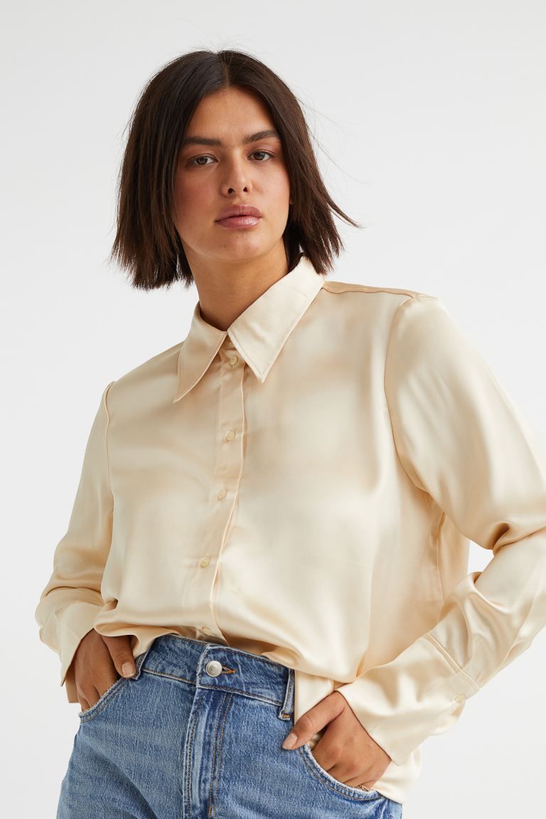 Satijnen blouse | H&M (DE, AT, CH, DK, NL, NO, FI)