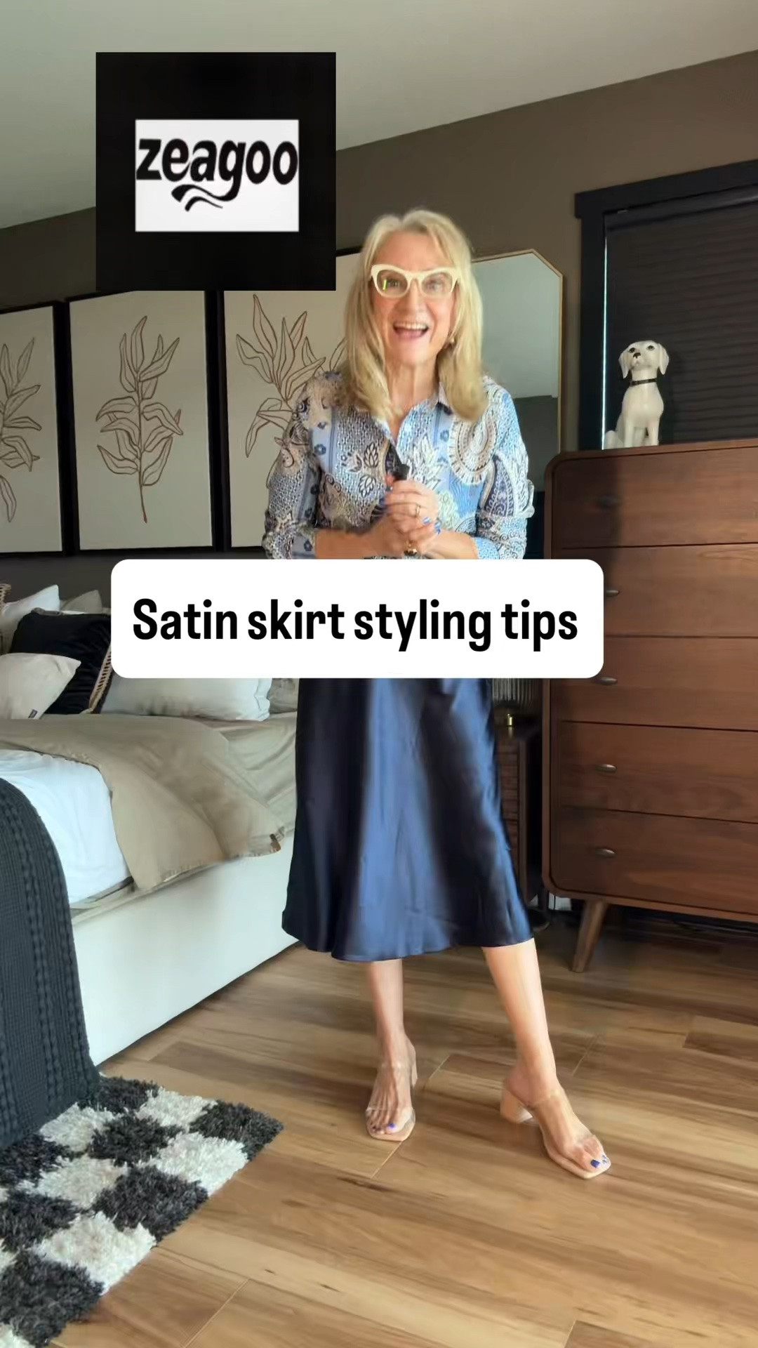 These satin skirts are incredibly versatile year-round. I would definitely consider adding one to my wardrobe if you don't already have one. 💗 Here are a few ways to style them. Also @zeagoo.official has the cutest and most affordable options for your fall wardrobe. Their paisley blouse pairs perfectly with these. Comment SHOP for the links ❤️ #Zeagoo #ZeagooXMayeMusk #LuxuryLook #ZeagooSPD2026 #ownyourglow 
Discount Code: Lisa20 Discount Link: https://zeagoo.com/discount/Lisa20  Links are for paid collaboration purposes.

#LTKootd #LTKOver40