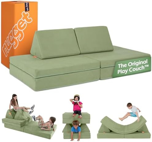 Nugget - The Original Play Couch for Kids - Modular Foam Children's Sofa for Playroom, Imaginatio... | Amazon (US)