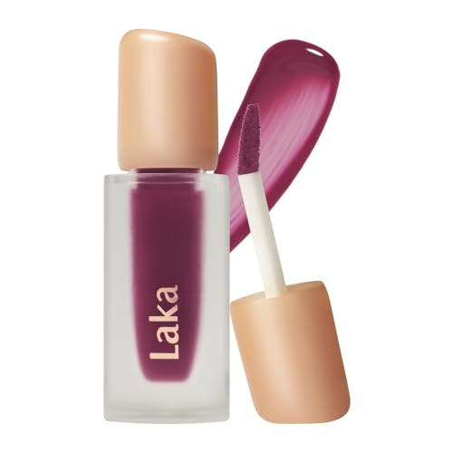 Laka Fruity Glam Tint, 4.5g/0.15oz, Glowing Lip Stain with Wide Color Spectrum, Hydrating & Lightweight Texture, Long-Lasting Bold Stain, Non-Sticky, Vegan, K-Beauty (#130 Fogberry) | Amazon (US)