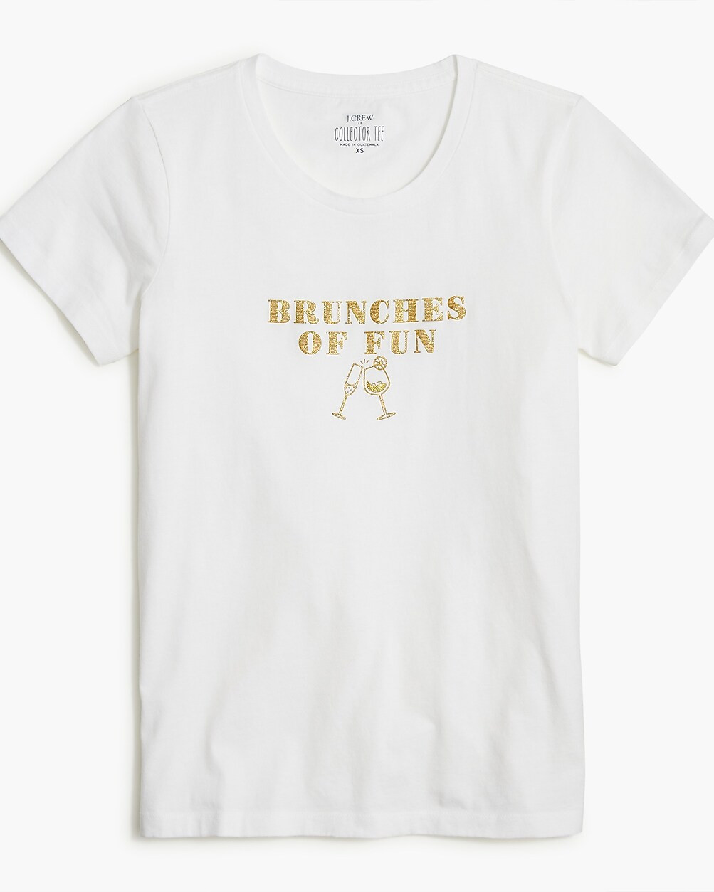 "Brunches of fun" glitter graphic tee | J.Crew Factory