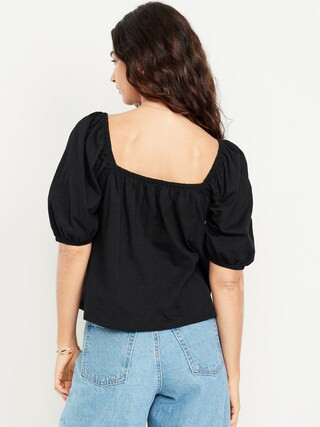 Square-Neck Puff-Sleeve Top | Old Navy | Old Navy (US)