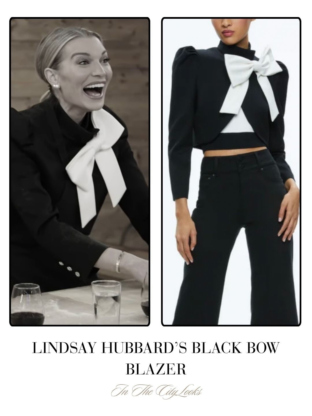 Lindsay Hubbard’s Black Bow Blazer