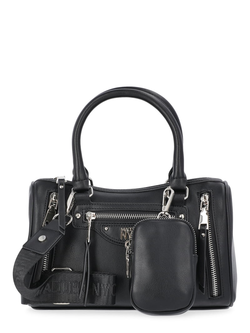 Madden NYC Women's Core Barrel Bag, Black | Walmart (US)