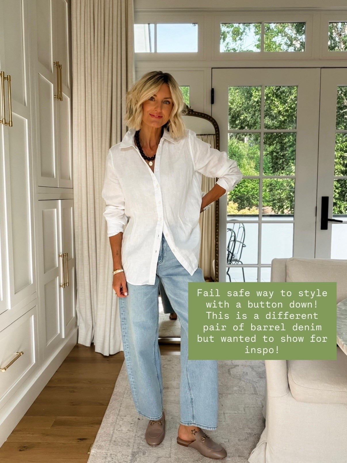 Both of these pieces are great basics to style endless ways! Wearing M/27.

Loverly Grey, Quince, barrel jeans outfit, barrel denim outfit, white button down outfit, closet basics, closet staples

#LTKootd #LTKSeasonal