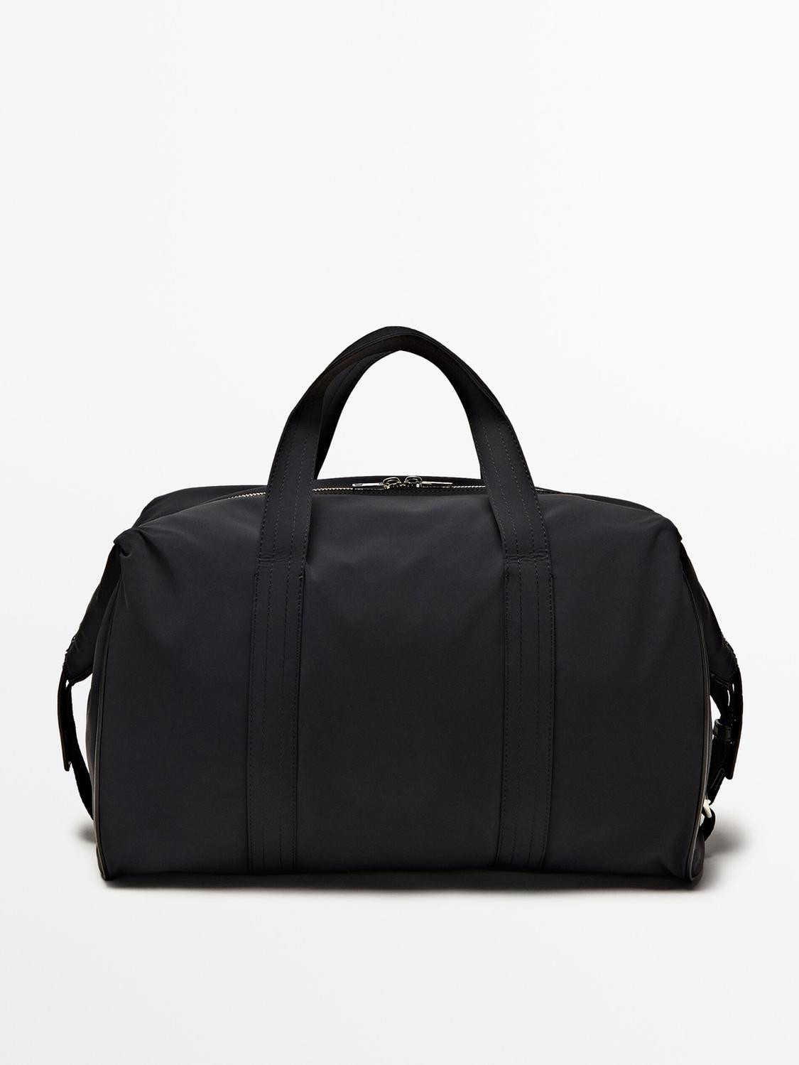 Bowling bag with leather trims  £149.00 | Massimo Dutti UK