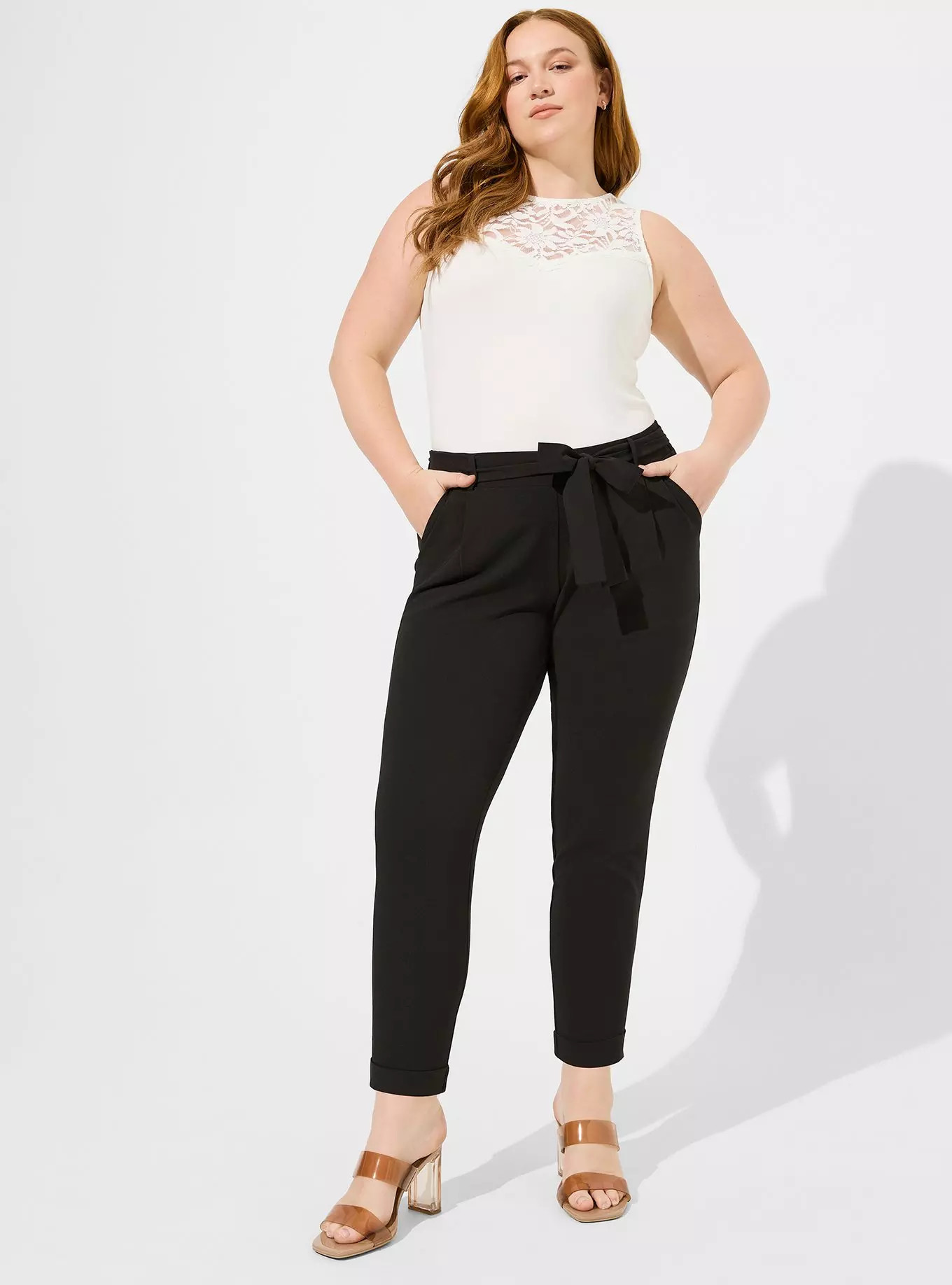 Pull-On High-Rise Crepe Pant | Torrid (US & Canada)