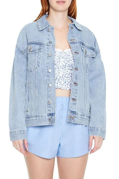 Oversized Denim Trucker Jacket | Forever 21