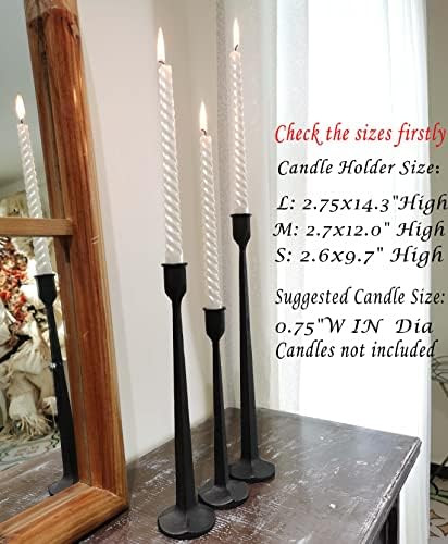 Iron Taper Candle Holder - Decorative Candle Stand - Candlestick Holder for Wedding, Dinning, Par... | Amazon (US)