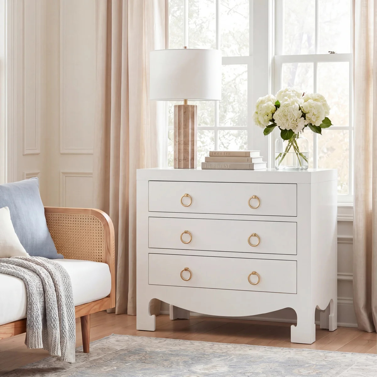 Elegant 31.9'' Wide Nightstand – Durable Clean-Lined Wood Frame Chest Perfect for Bedroom or Of... | Wayfair North America