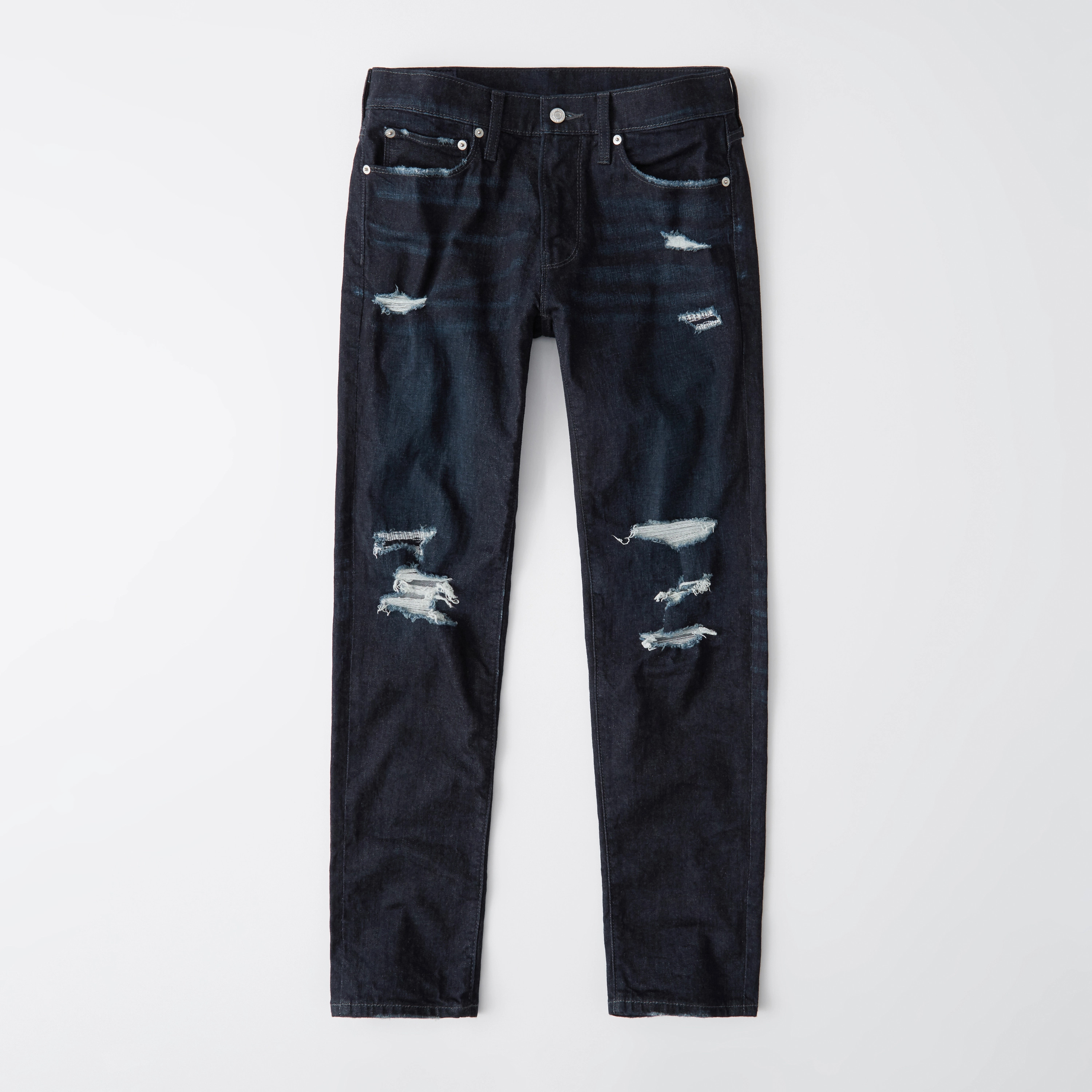 Ripped Skinny Taper Jeans | Abercrombie & Fitch (US)