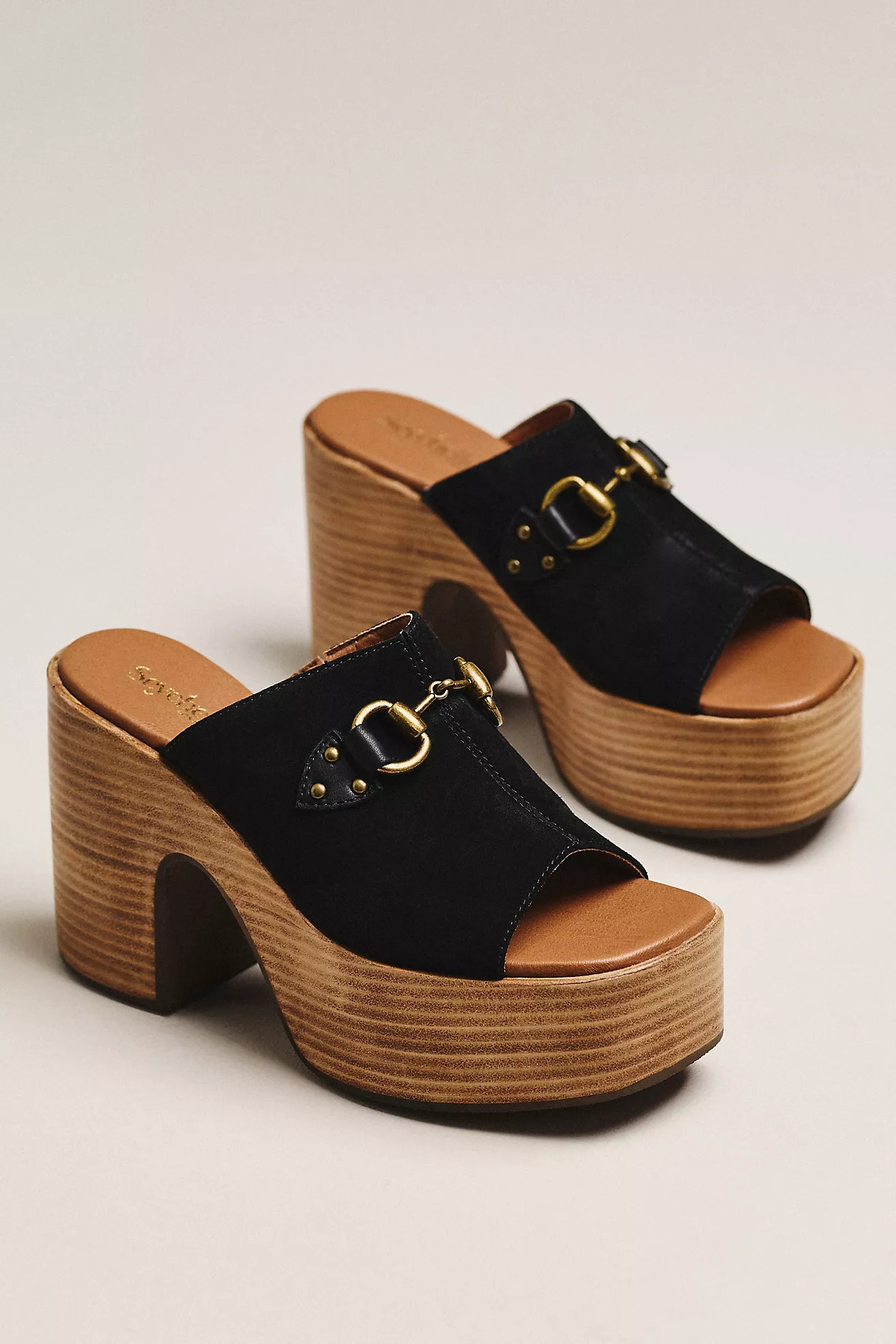 Seychelles Take the Lead Horsebit Platform Heeled Sandals | Anthropologie (US)