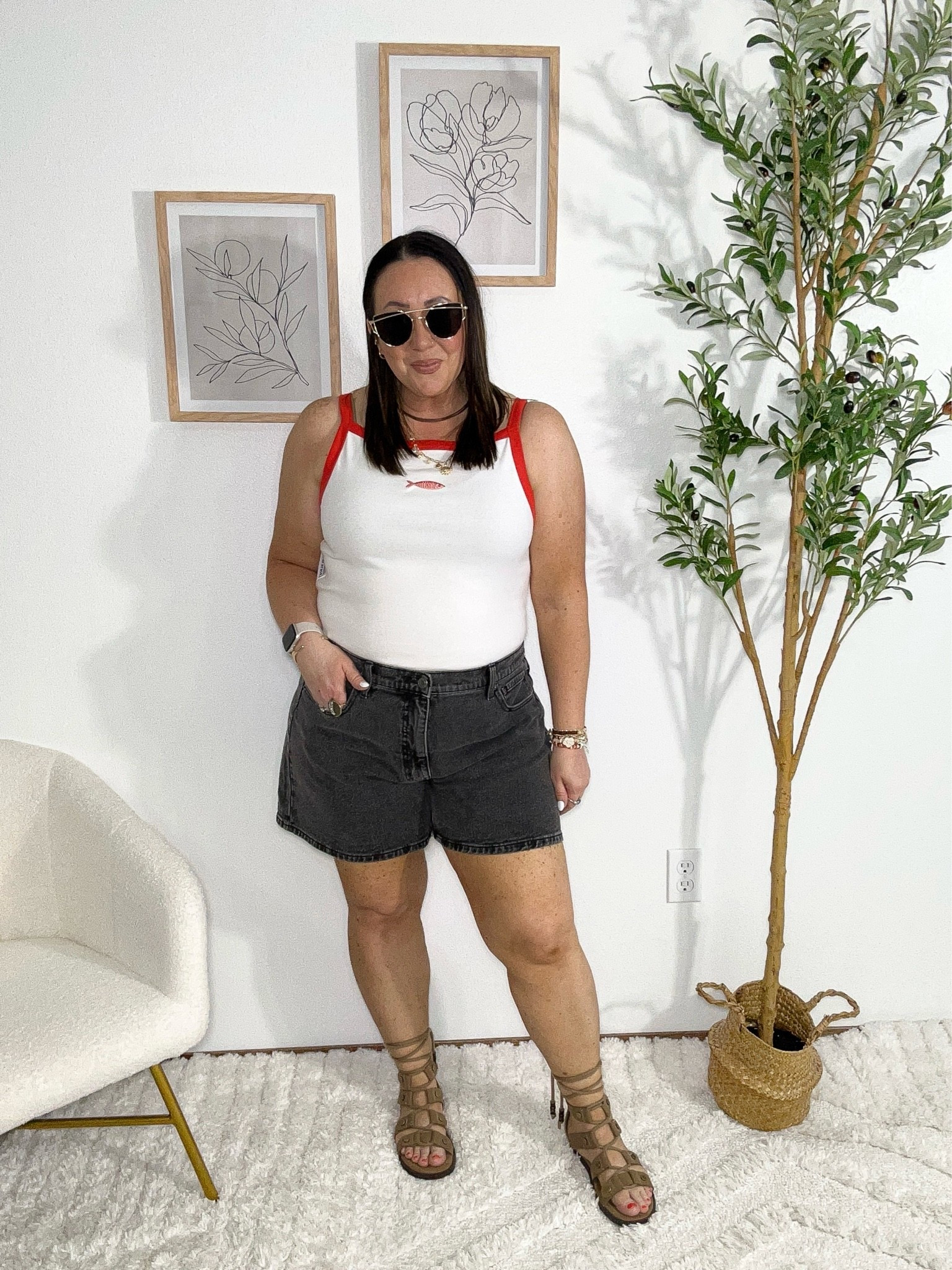 Loving these new tank tops from
Old Navy! XL! 50% off sale happening through 5/20! Size 18 Walmart shorts. Linked similar ones at Old Navy too. I wear a size 16 in those.

#LTKOver40 #LTKMidsize #LTKSaleAlert
