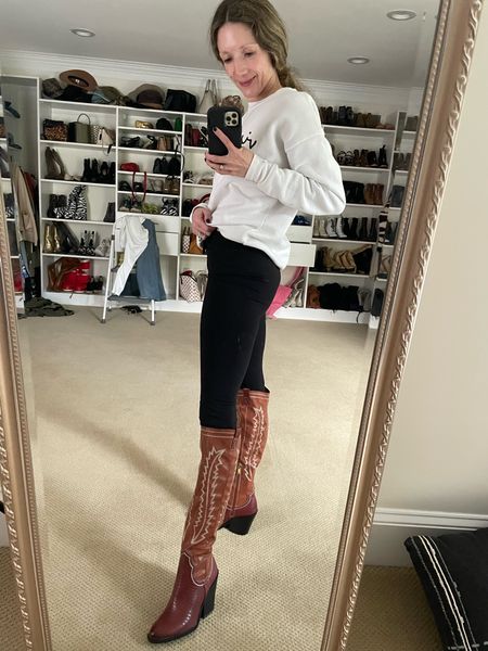 My western boots are perfect if you like a little heel! Super comfortable 💘

#LTKshoecrush #LTKSale #LTKSeasonal