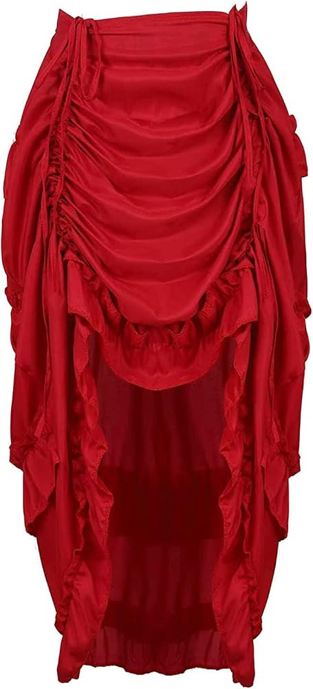 Women's Steampunk Gothic High Low Cyberpunk Victorian Skirt Medieval Renaissance Skirts Cosplay O... | Amazon (US)