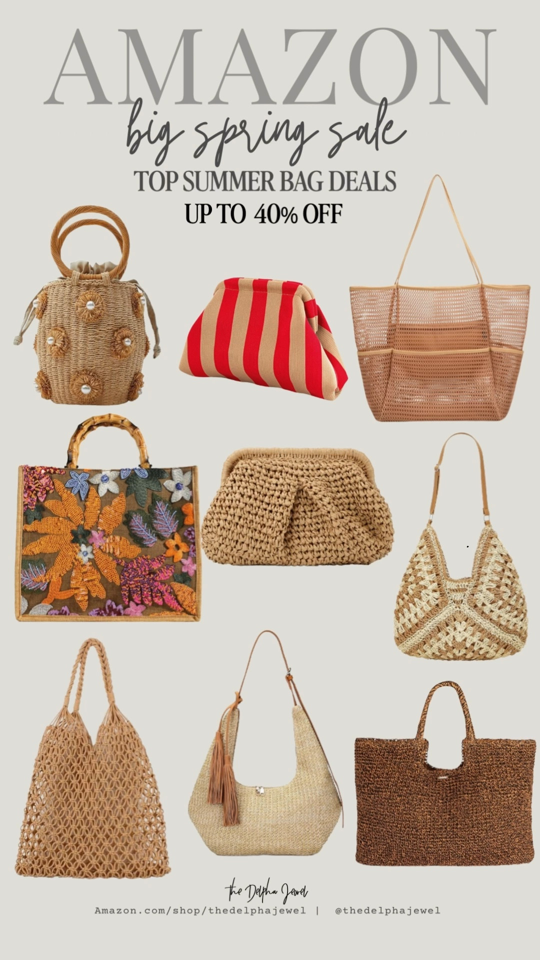 🤩Big Spring Sale 🤩

The cutest bags for summer - as low as $11.99!‼️

#LTKTravel #LTKSaleAlert #LTKgrwm