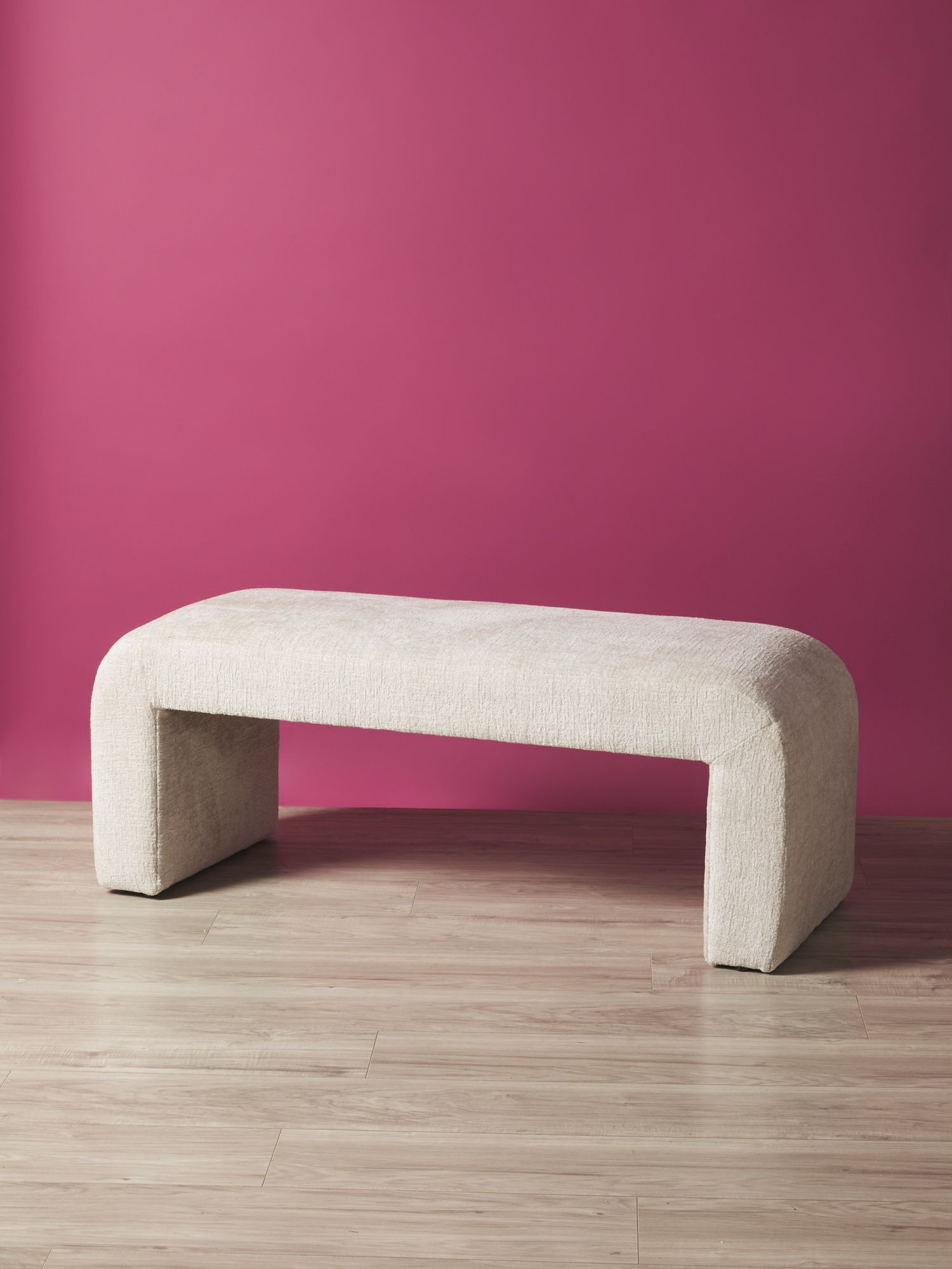 18x47 Upholstered Curved Edge Bench | Living Room | HomeGoods | HomeGoods