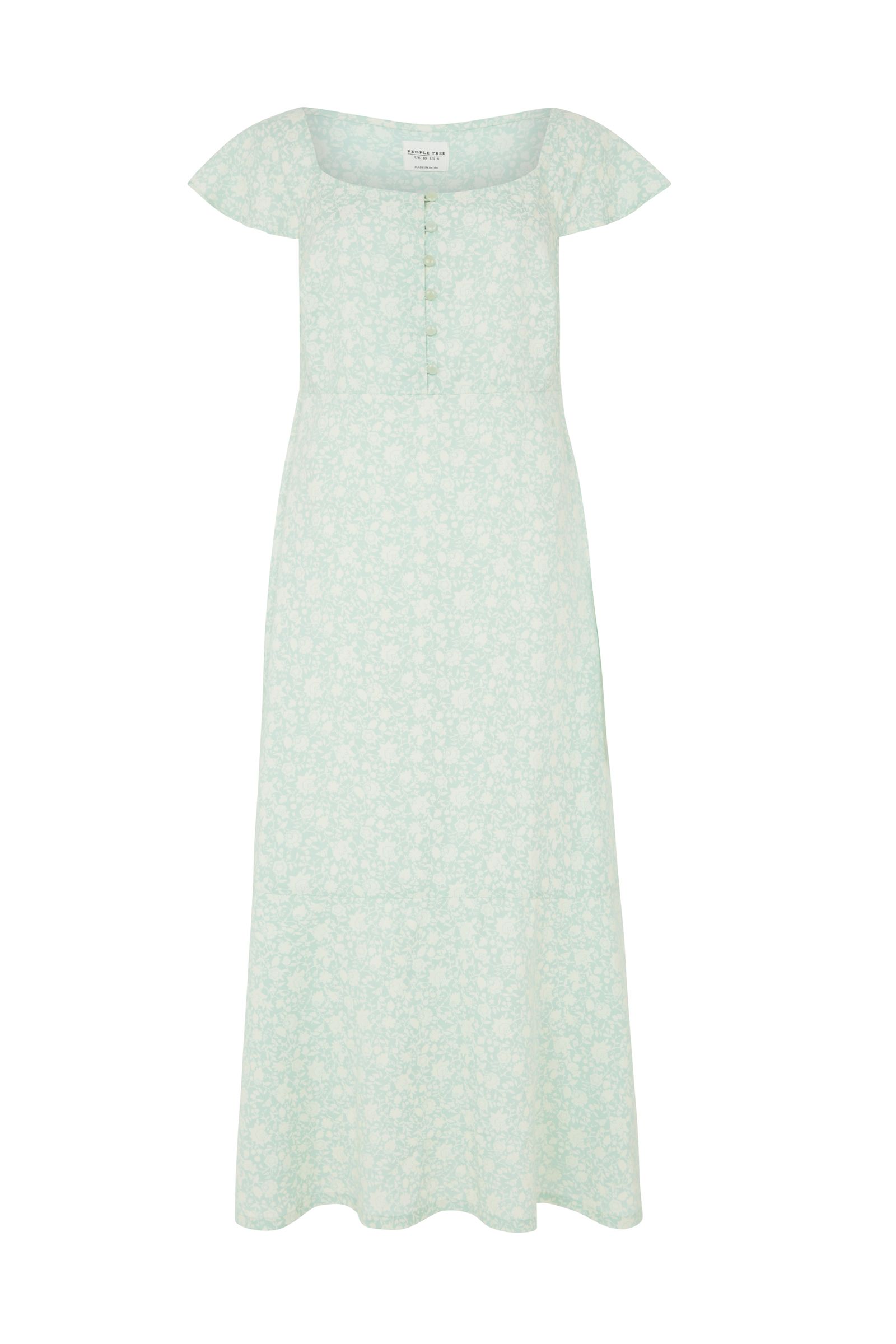 Pippa Silhouette Floral Dress | People Tree