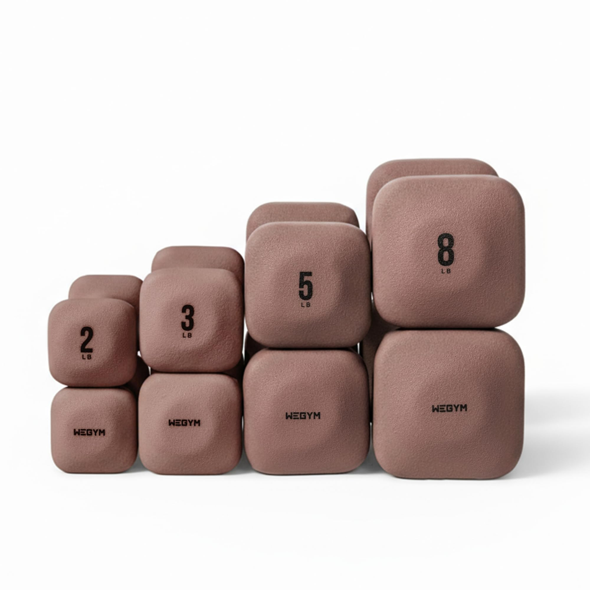 WeGym SafeGrip Square Dumbbells with Anti Slip Handles, Aesthetic Free Weights for Home Workouts,... | Amazon (US)