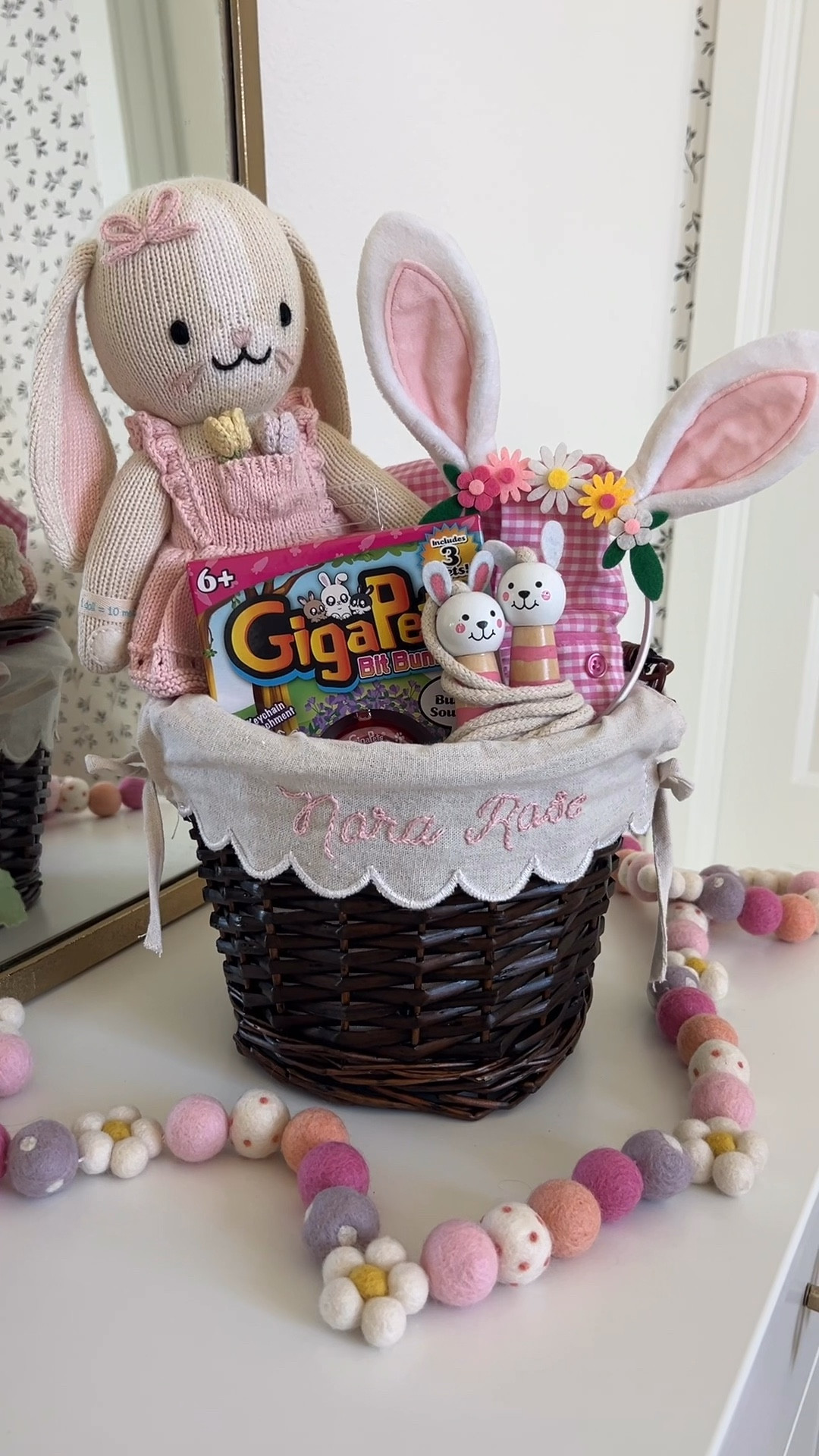 Easter basket inspo featuring GigaPets (the nostalgia!) 🐰 