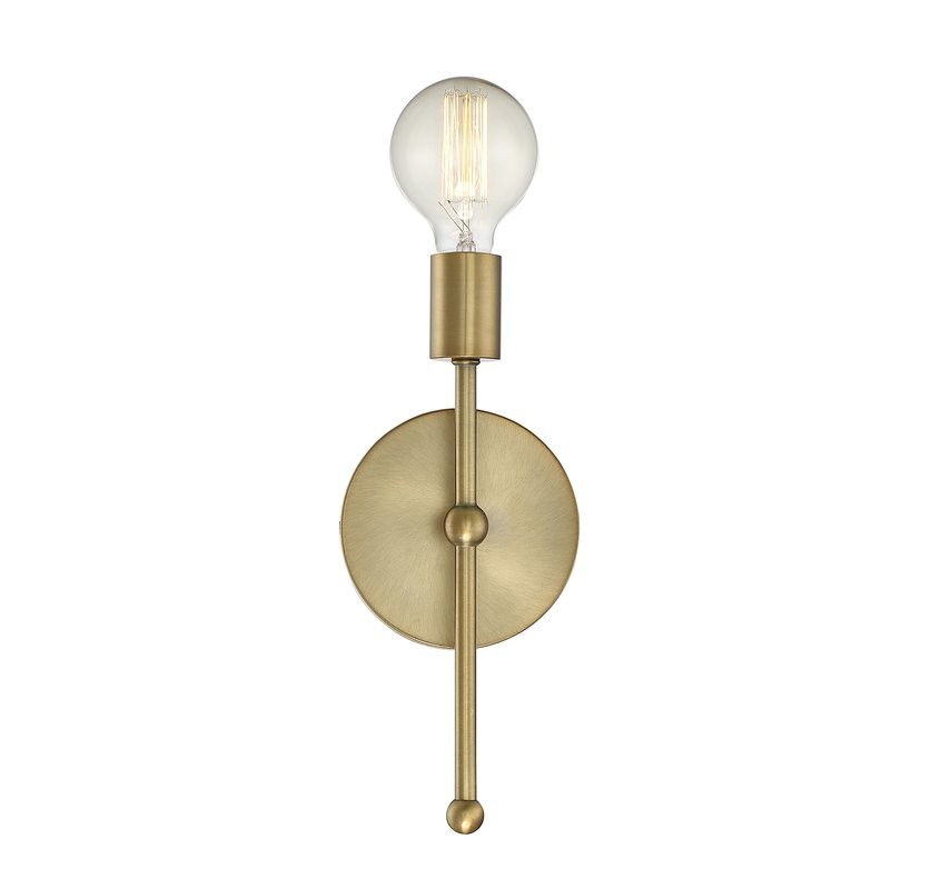 Bautista 1-Light Glam Steel Wallchiere | Wayfair North America