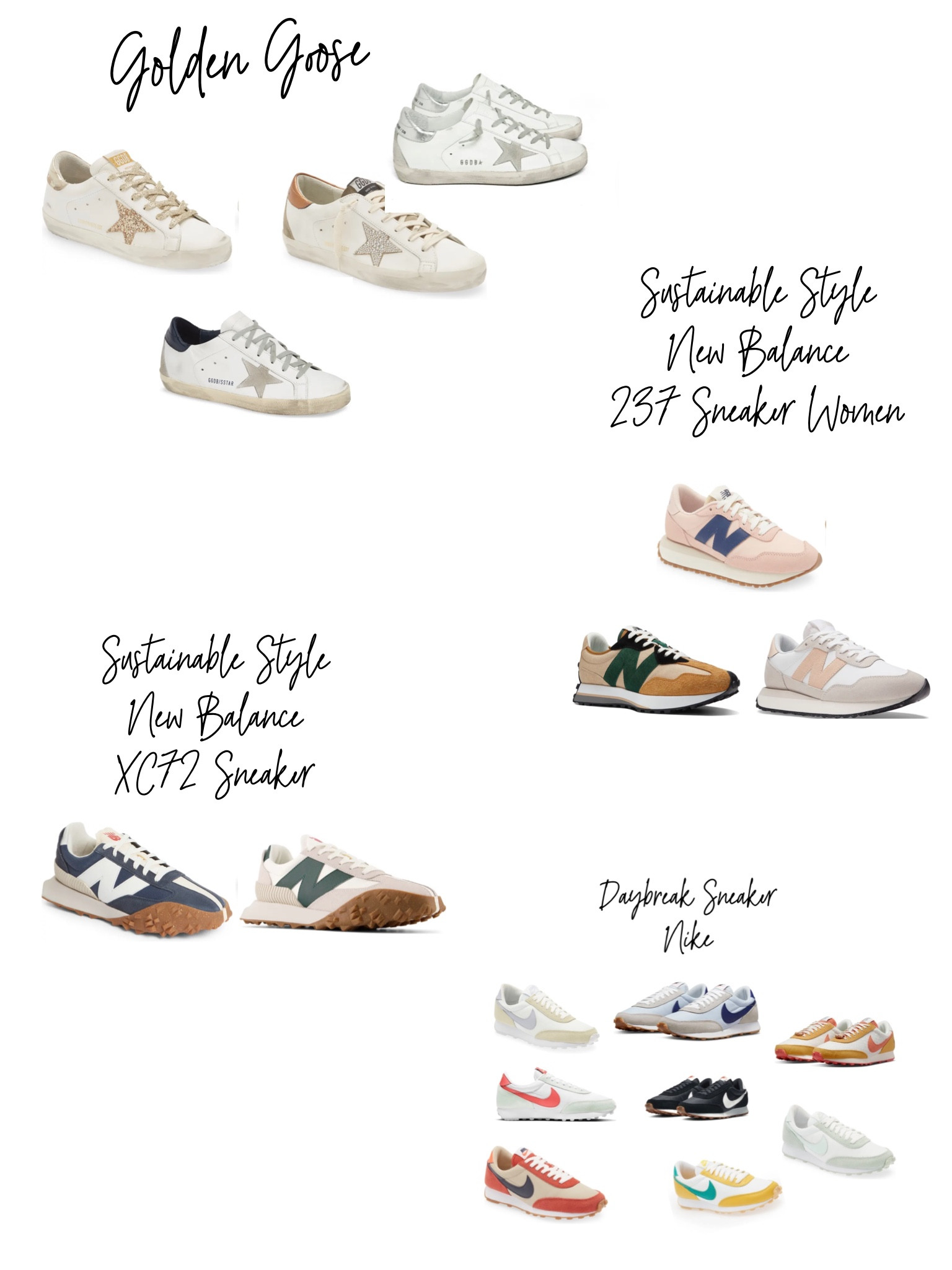 Some of my FAV shoes from Nordstrom! I wear my day breakers everyday and literally have them in every possible color ! The New Balance tennis shoes are my newest sneaker addiction and these are some of my favorite styles ! Of course the Golden Goose sneakers are more on the pricey list but I do love these classic colors as they go with about anything , plus your feel will melt in them! They are beyond comfortable! 

#LTKfit #LTKstyletip #LTKGiftGuide