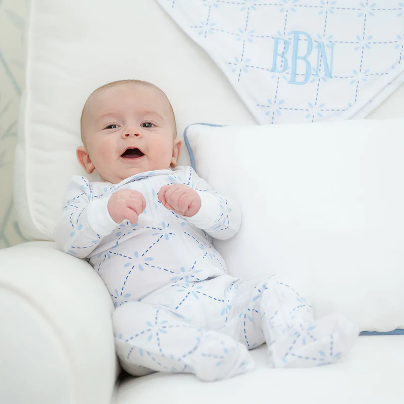 Touch of Blue Zip Sleeper | Classic Whimsy