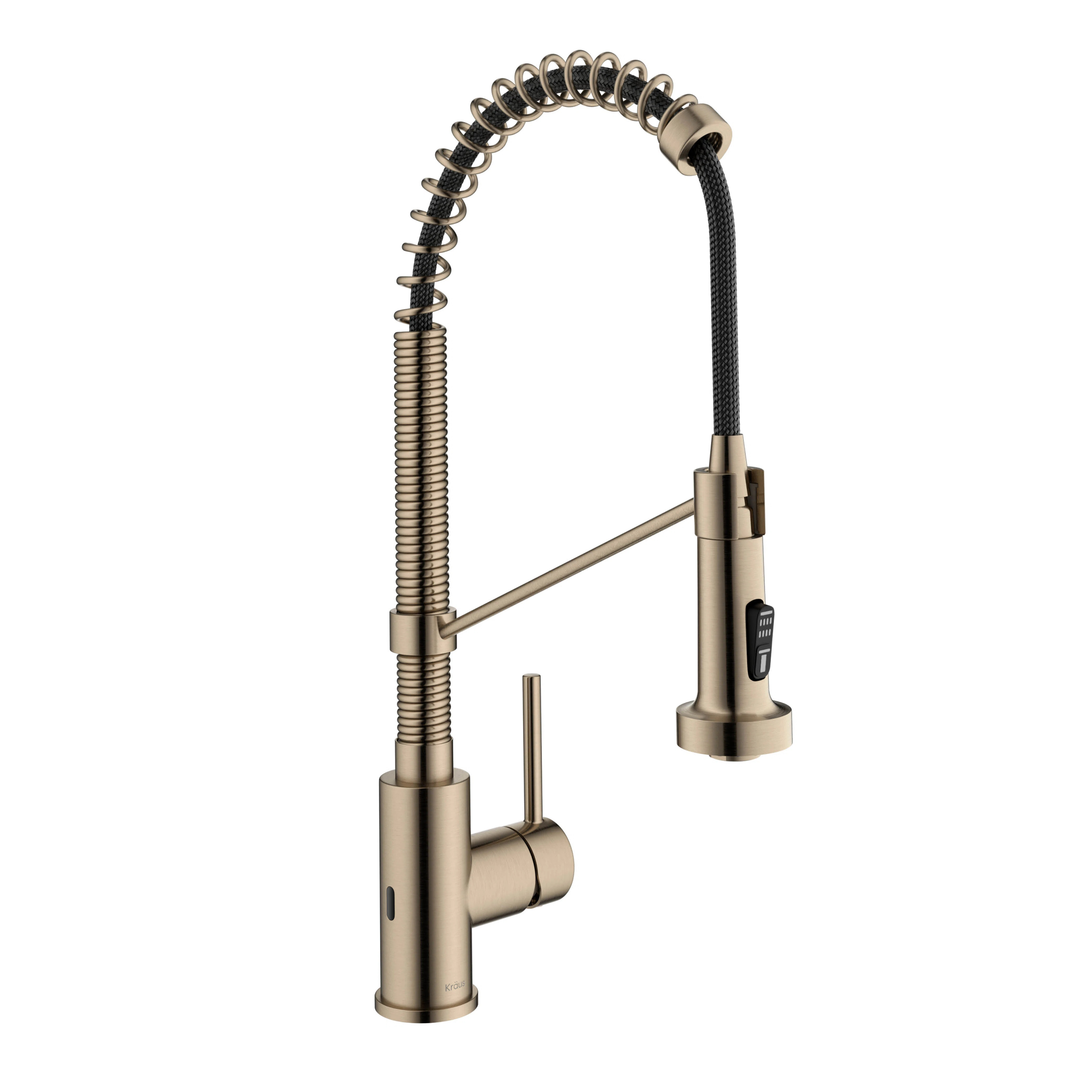 Kraus Bolden Touchless Sensor Commercial Style 2-Function Single Handle Pull-Down Kitchen Faucet ... | Wayfair North America