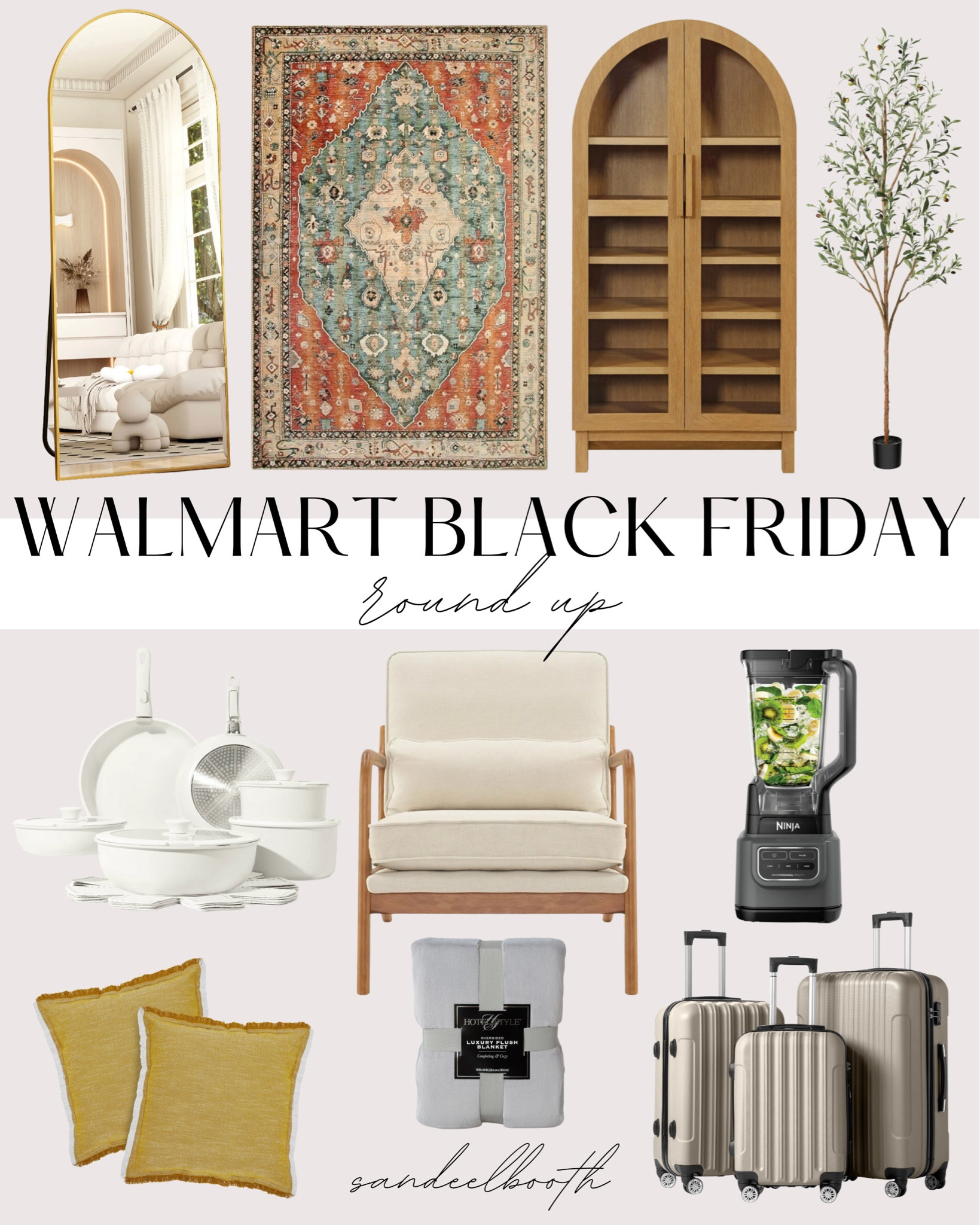 Walmart Black Friday Deals Round up! 

Walmart - Black Friday - Walmart home - area rug - mirror - artificial tree - throw pillow - luggage - blanket - blender 

#LTKHome #LTKSaleAlert