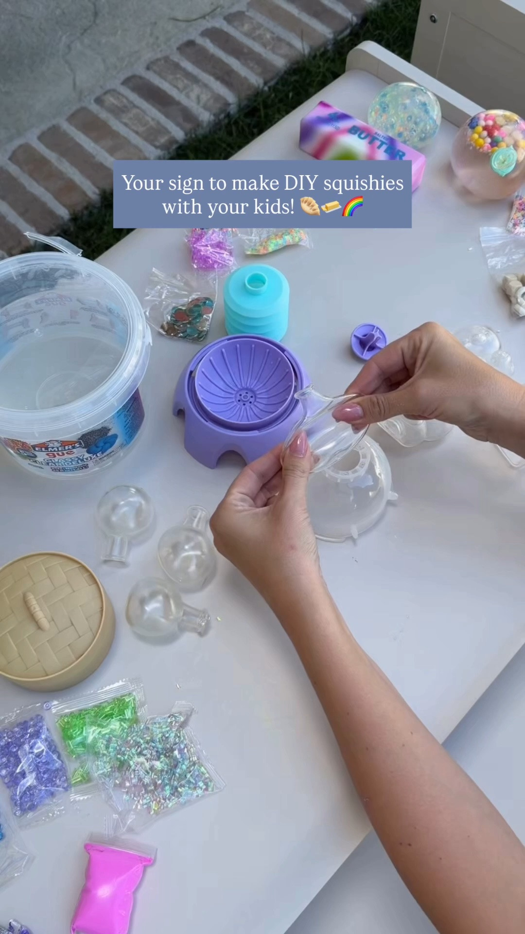 Welcome to day three of backyard summer camp, where we made our own squishies! We filled them with everything from slime to clay to water and even air! We made crunchy ones we made soft ones and we even made silly ones! We ended the day by having the kids open their surprise dumplings! This will definitely be one we will be doing again! #craftymom #diy #squishies

#LTKKids #LTKBaby #LTKmomlife