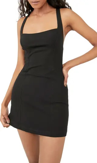 Free People Just Peachy Square Neck Minidress | Nordstrom | Nordstrom