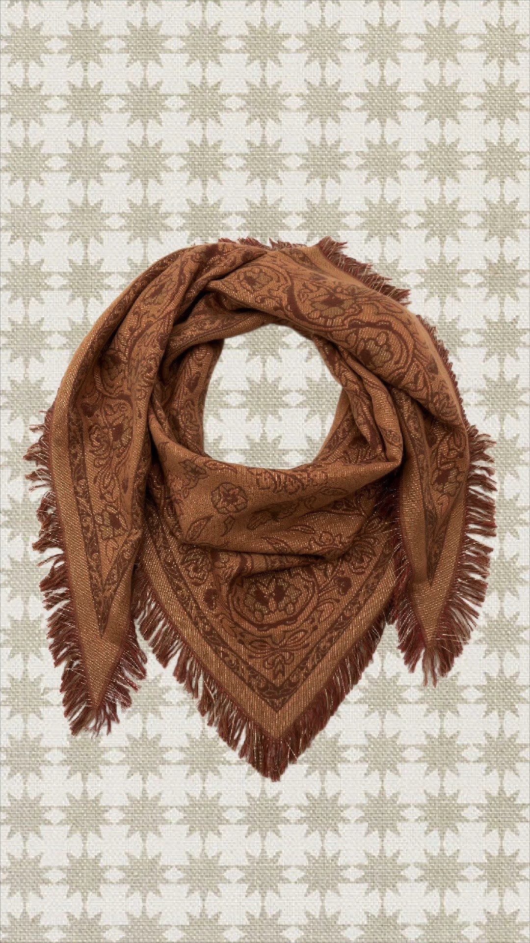 Bandana fringe scarf! Try the trend with this great look for less piece! 