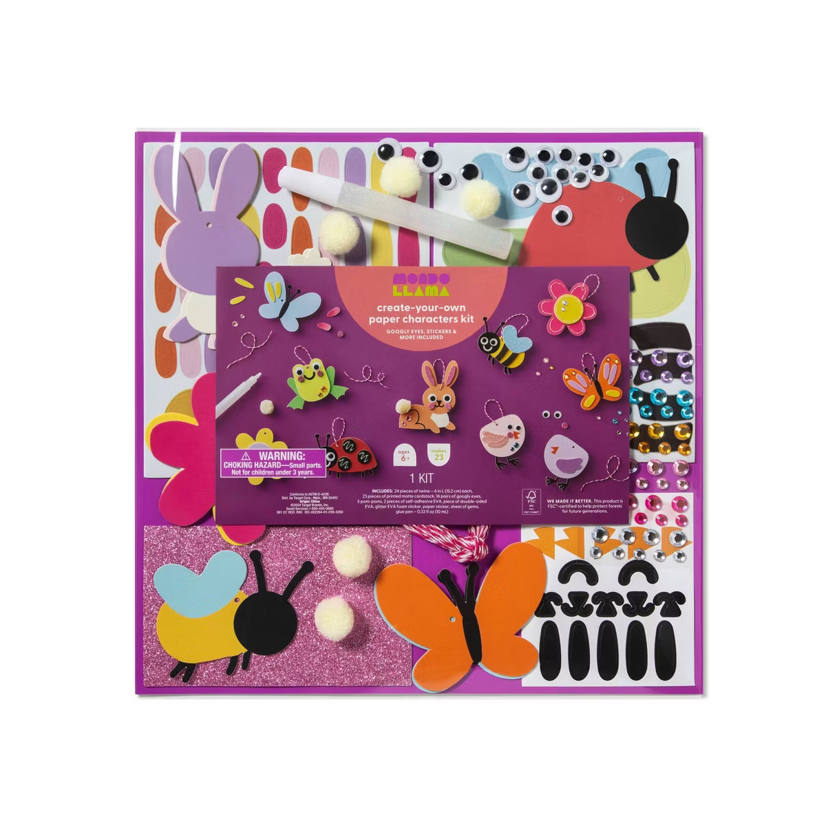 Create Your Own Paper Characters Kit - Mondo Llama™ | Target