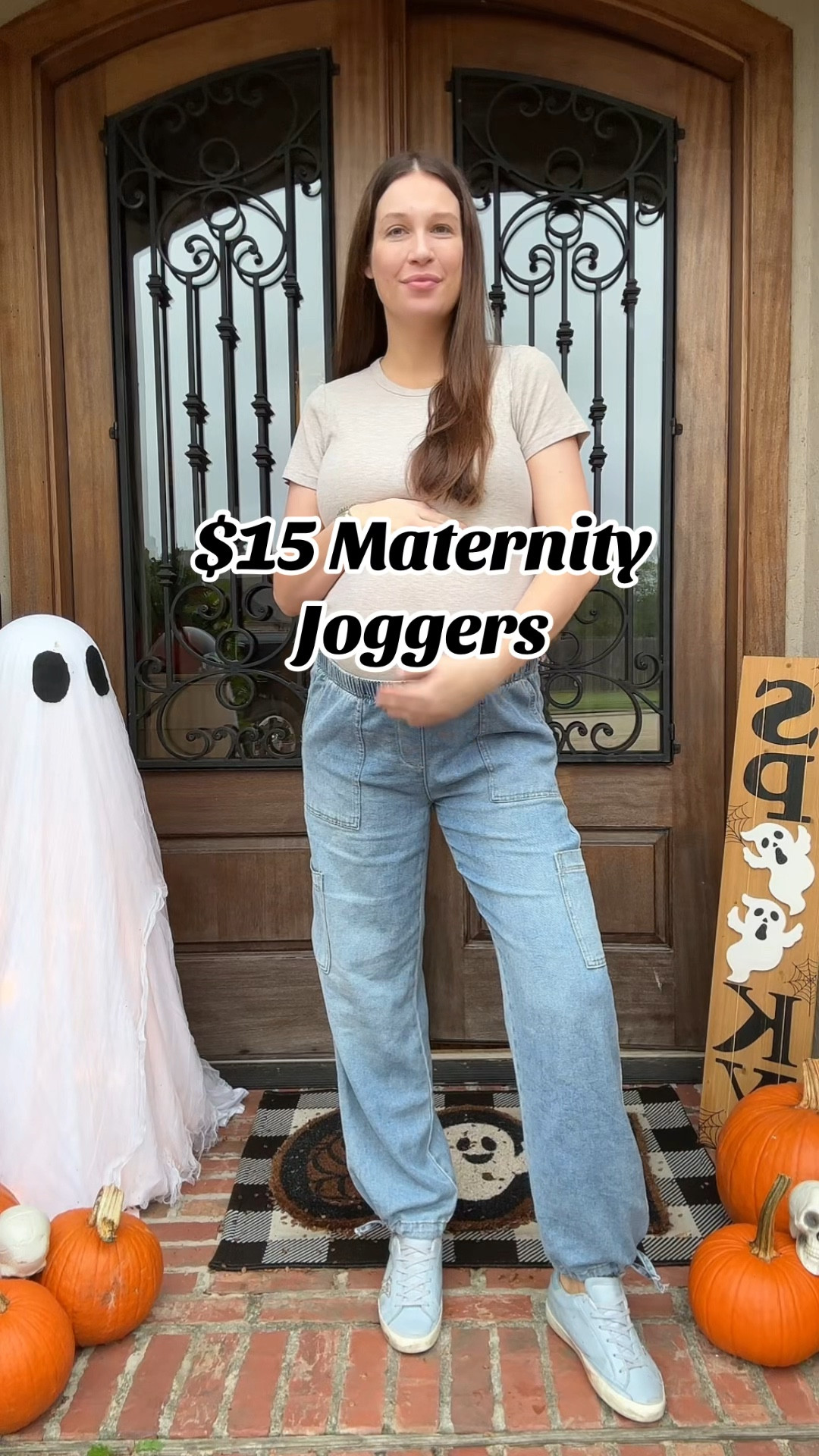 Walmart outfit, maternity pants, jeans, bump friendly, fall outfit, mom outfit 

#LTKVideo #LTKHoliday #LTKBump