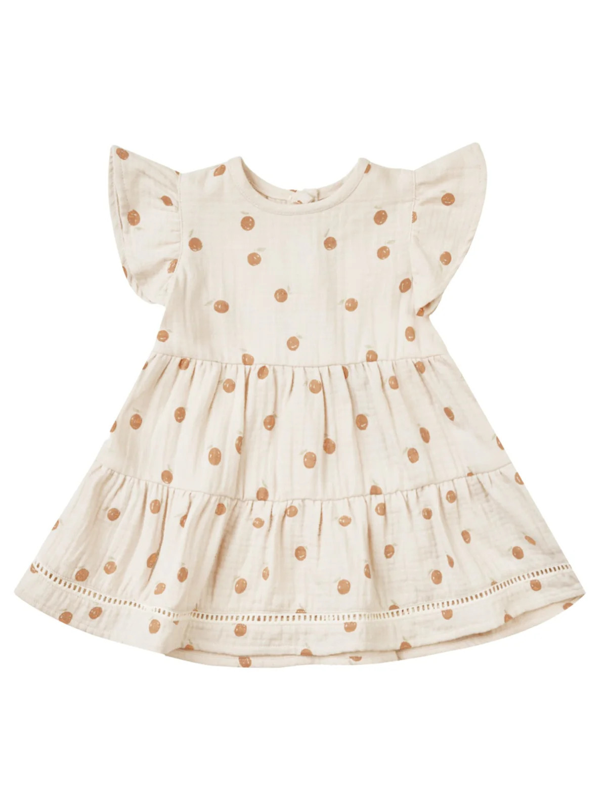 Organic Lily Dress + Bloomer Set, Oranges | SpearmintLOVE
