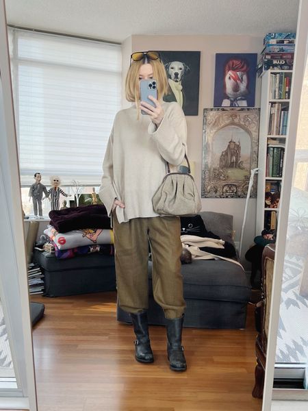 The percentage of my life that I spend waking people up and unclogging toilets is ridiculous. That is all.

Trousers vintage, vintage Miu Miu. 
Boots - beat up Frye Engineers
•
.  #winterLook  #StyleOver40   #vintagemiumiu #fryeboots  #poshmarkFind #thriftFind #secondhandFind #FashionOver40  #MumStyle #genX #genXStyle #shopSecondhand #genXInfluencer #WhoWhatWearing #genXblogger #secondhandDesigner #Over40Style #40PlusStyle #Stylish40s #styleTip  #HighStreetFashion #Style

#LTKSeasonal #LTKstyletip #LTKshoecrush