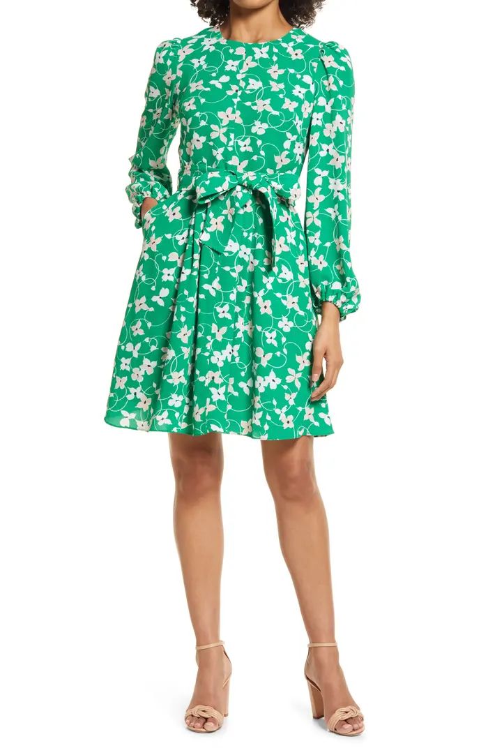 Eliza J Floral Long Sleeve Dress | Nordstrom | Nordstrom