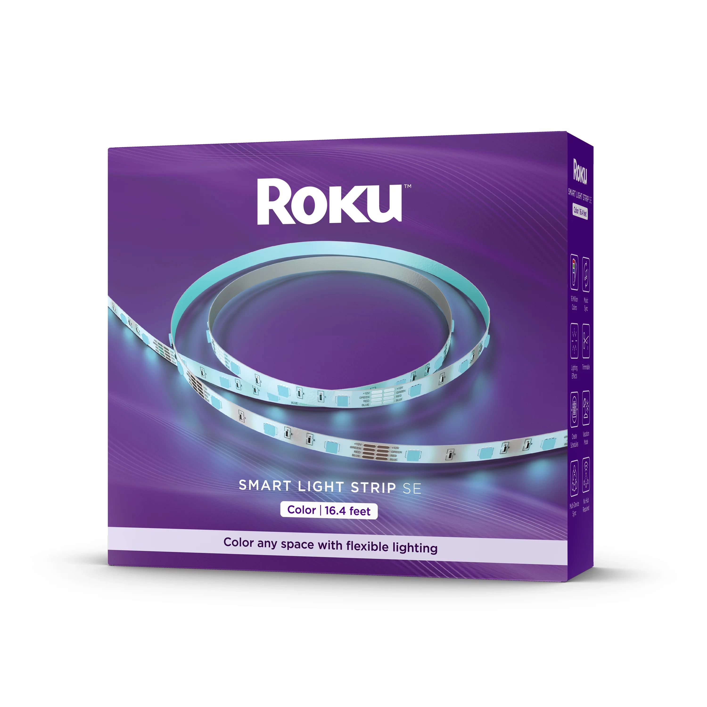 Roku Smart Home Smart Light Strip SE 16.4 Foot with 16 Million Color Options, White Light Option,... | Walmart (US)