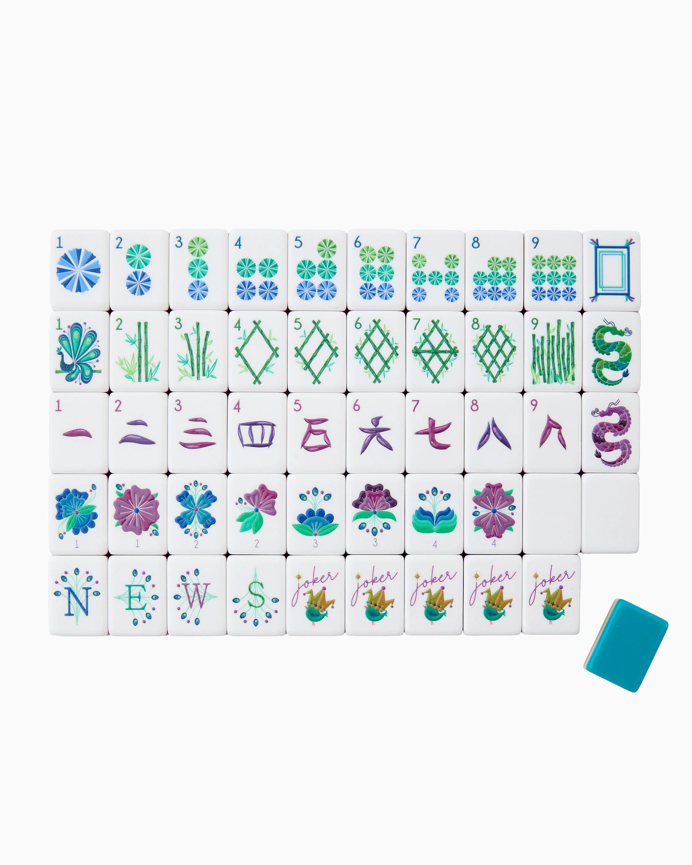 Lagoon Mahjong Tiles | Oh My Mahjong