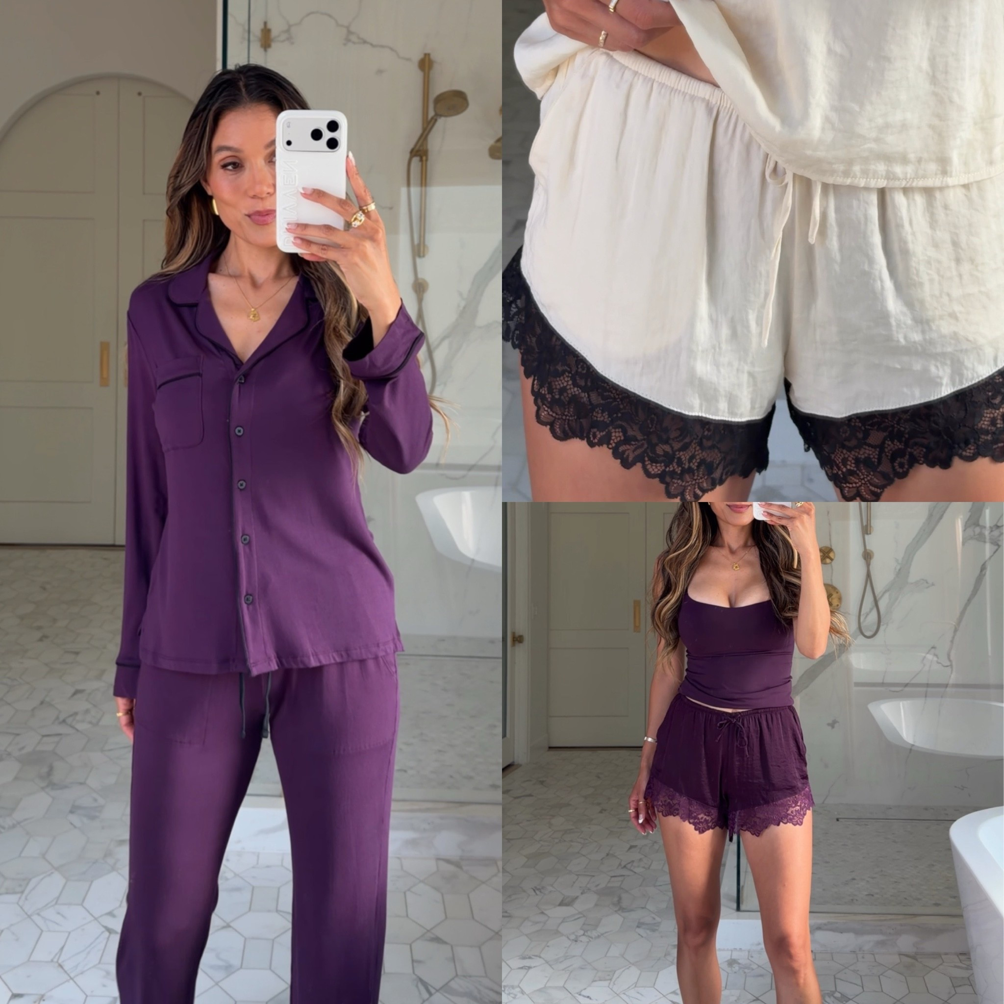 Scroll to shop! Sleepwear that gives comfy chic! Follow for more! Xo!!