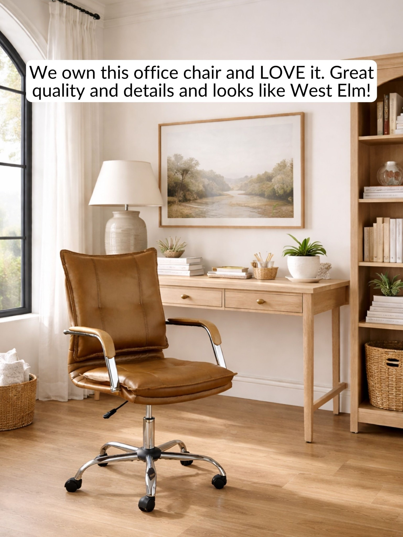 Pottery barn vines with a @Wayfair price tag. We own this office chair and love it! 

#LTKHome #LTKSaleAlert