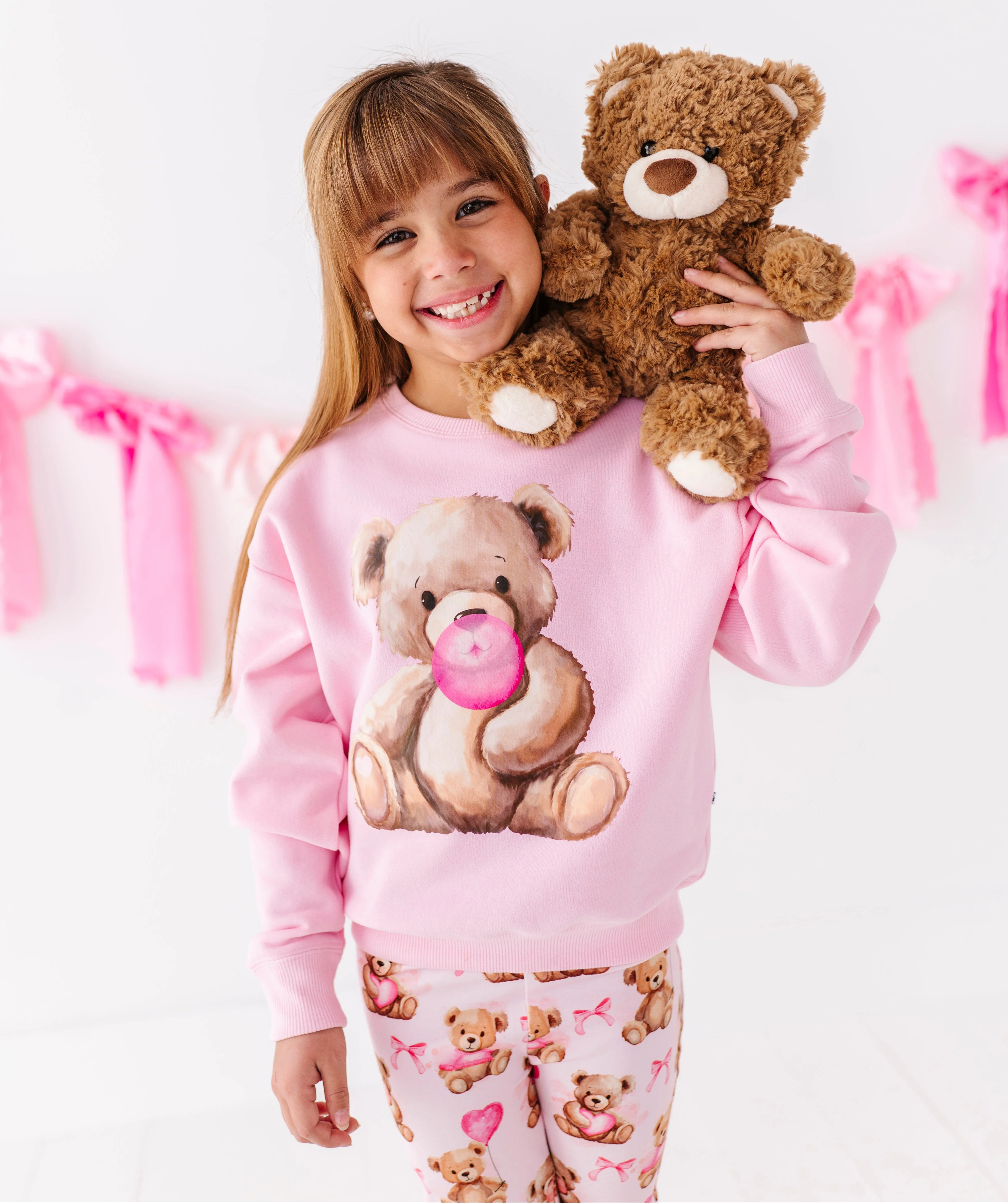 Beary Sweet Bubblegum Crewneck Sweatshirt | Birdie Bean