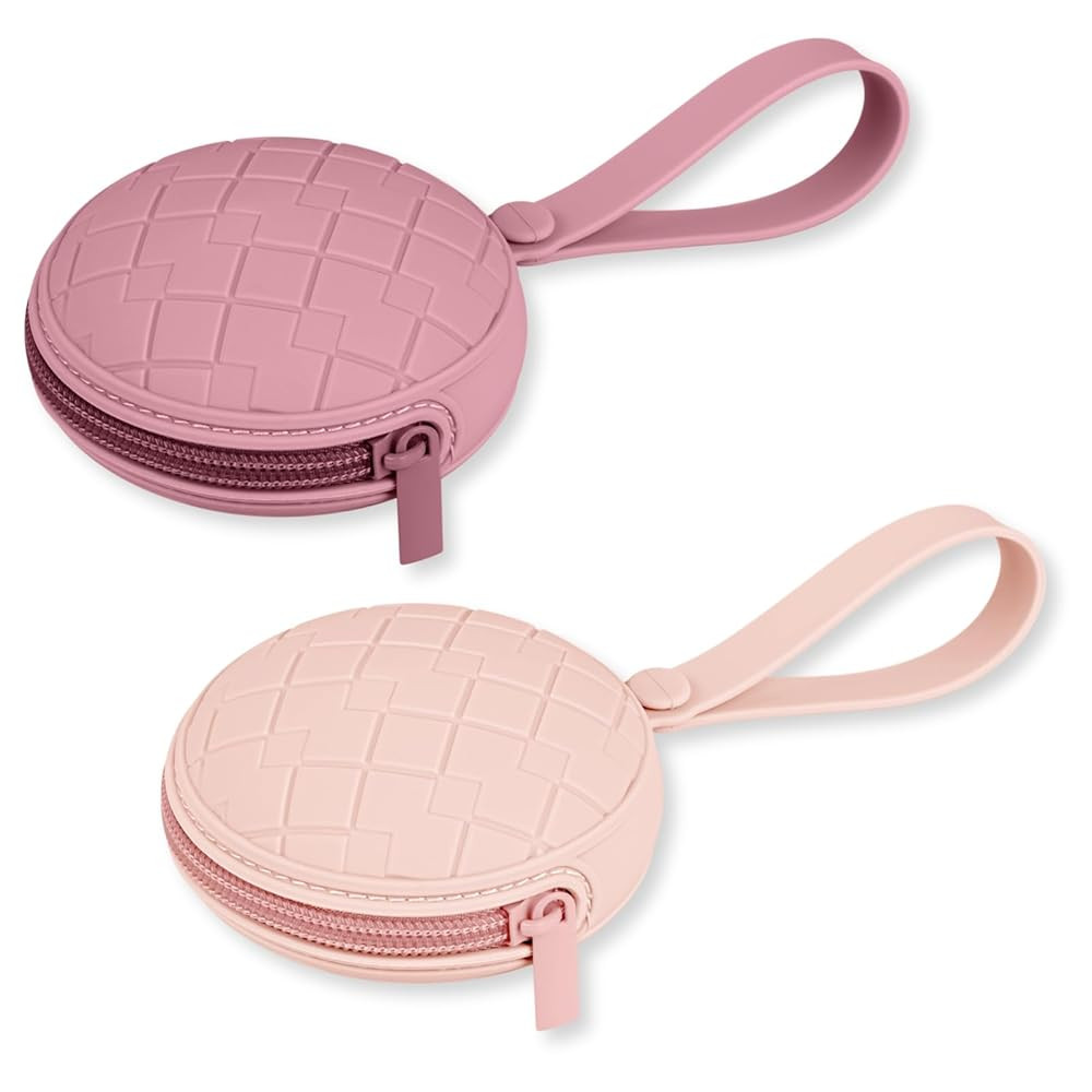 Pacifier Holder Case, Pack of 2 Baby Silicone Pacifier Holder Case, Protective Storage Container ... | Amazon (US)